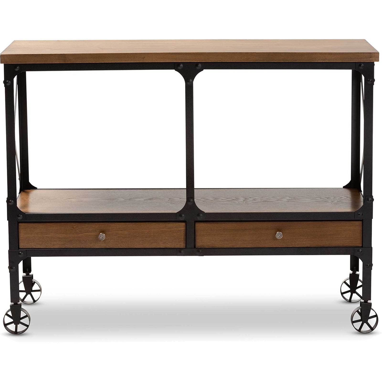 Alexandra Desk Dark Oak/Dark Bronze