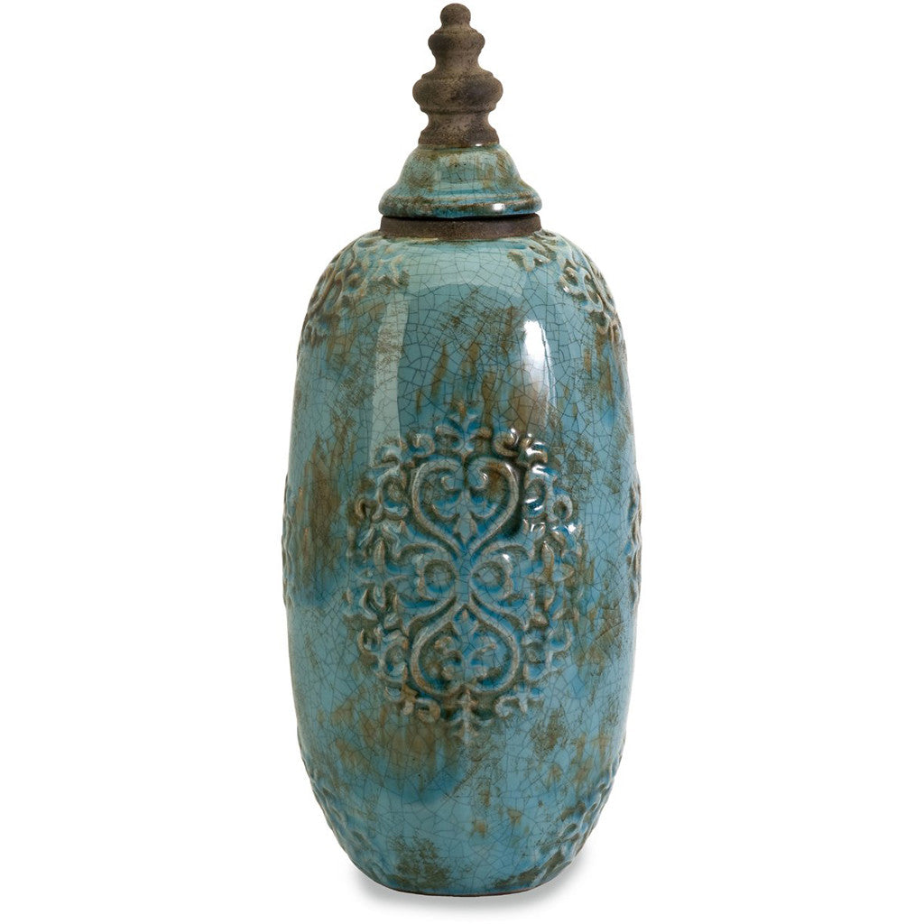 Tall Caspian Jar