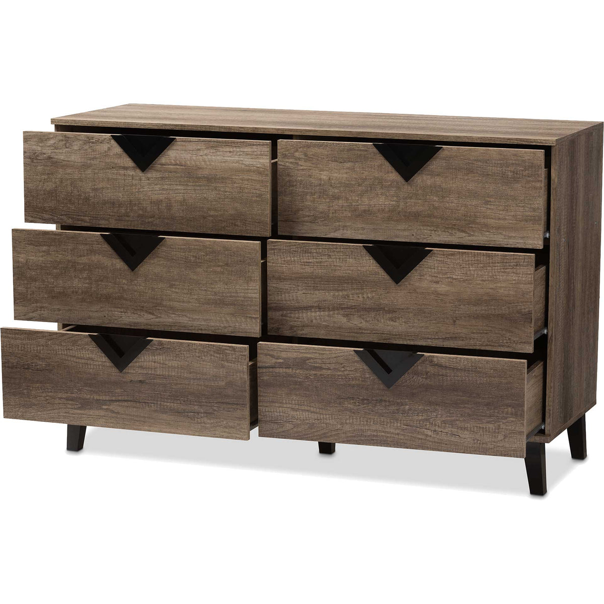 Waverly 6-Drawer Chest Light Brown
