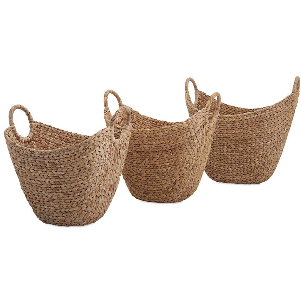 Crowley Natural Weave Baskets (Set of 3)