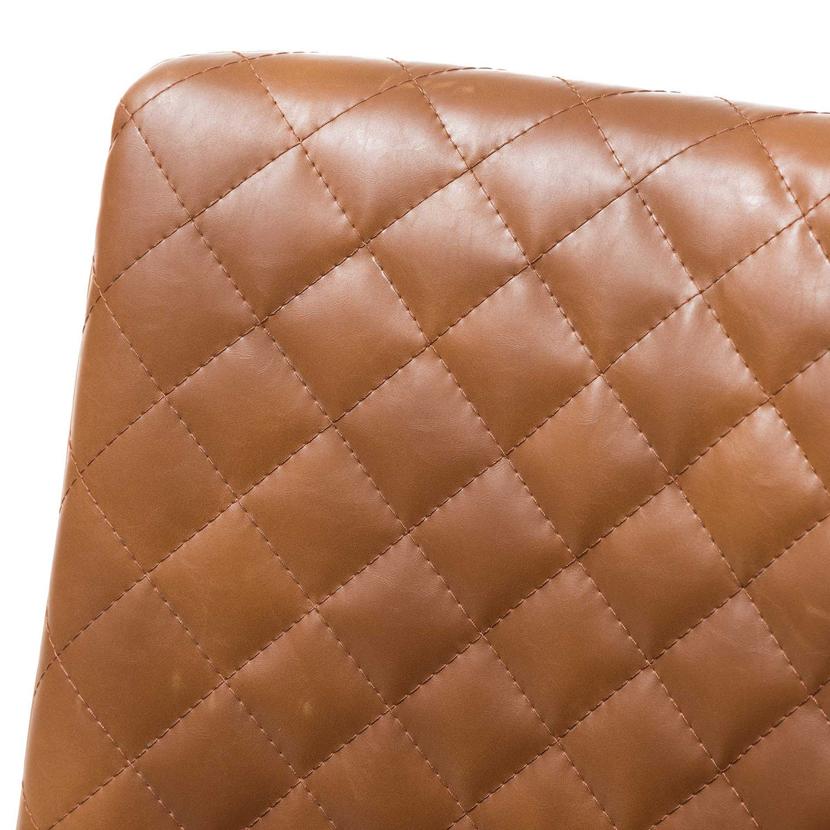 Mabelle Faux Leather Dining Chair Brown (Set of 2)