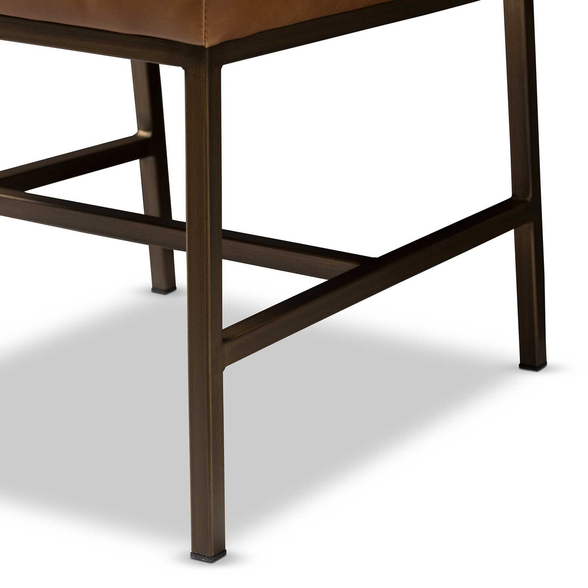 Mabelle Faux Leather Dining Chair Brown (Set of 2)