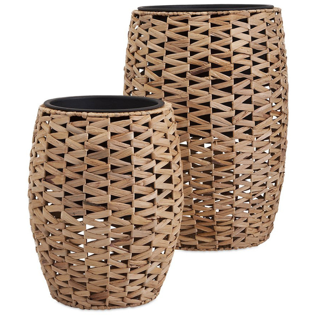 Colusa Natural Weave Planters w/ Insert (Set of 2)