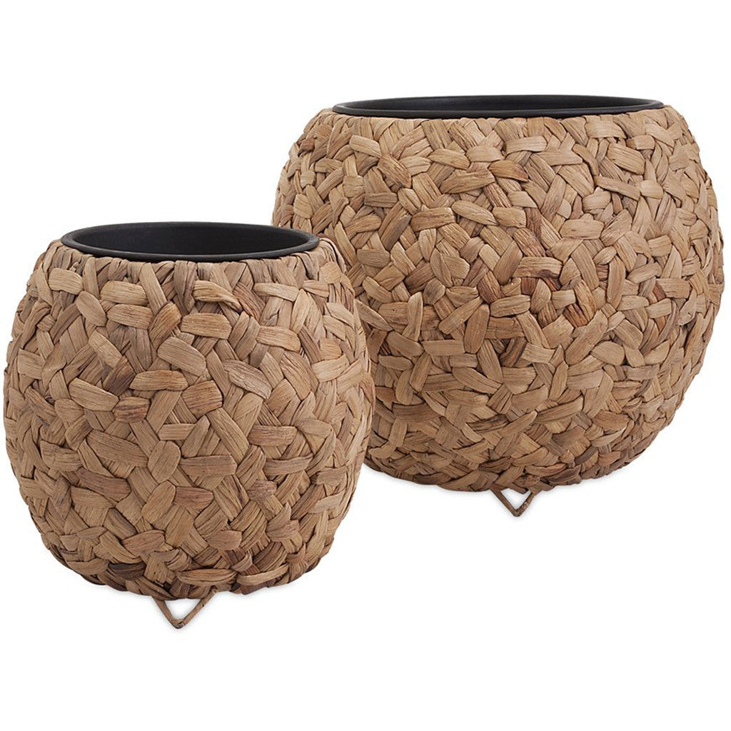 Calaveras Natural Planters w/ Insert (Set of 2)