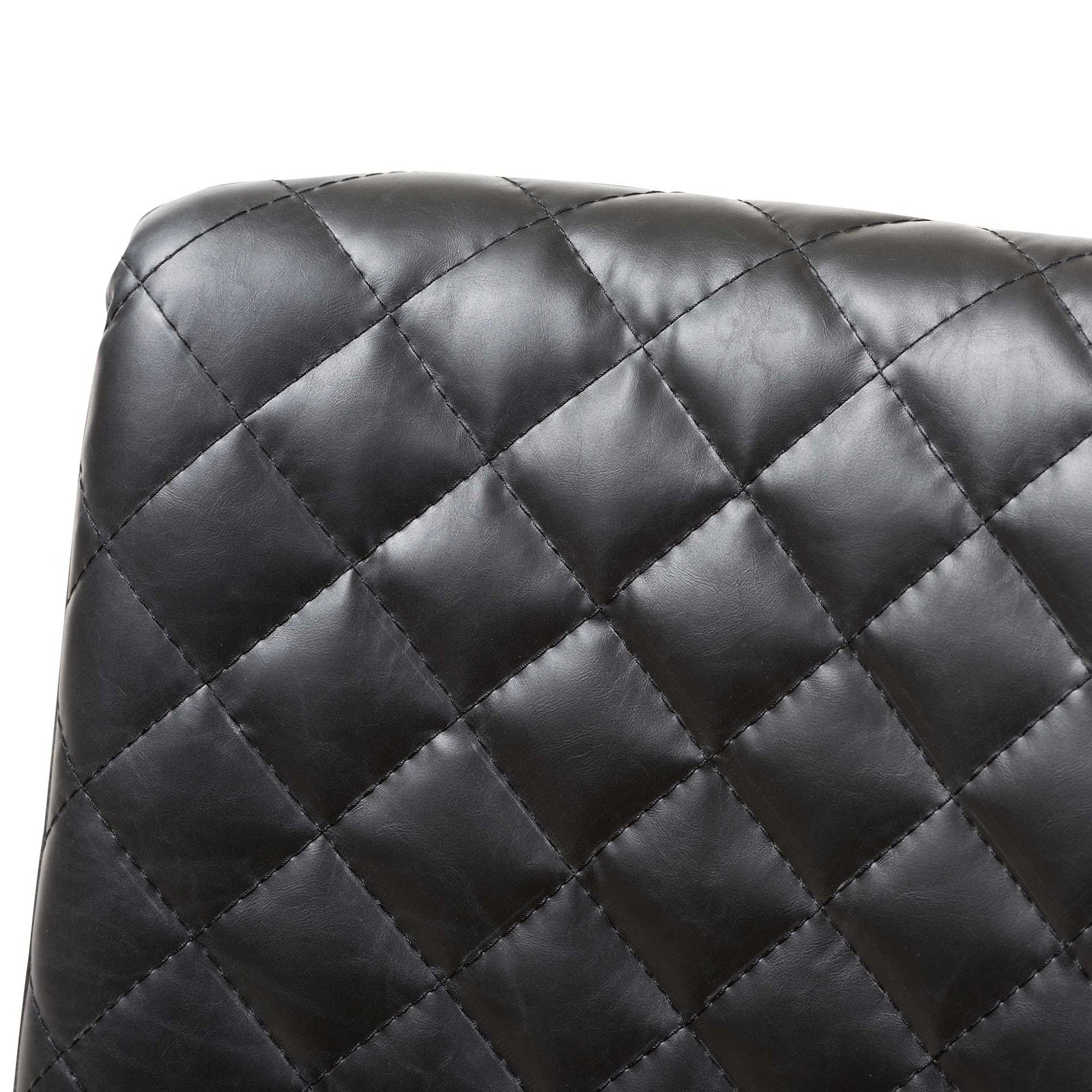 Mabelle Faux Leather Dining Chair Black (Set of 2)