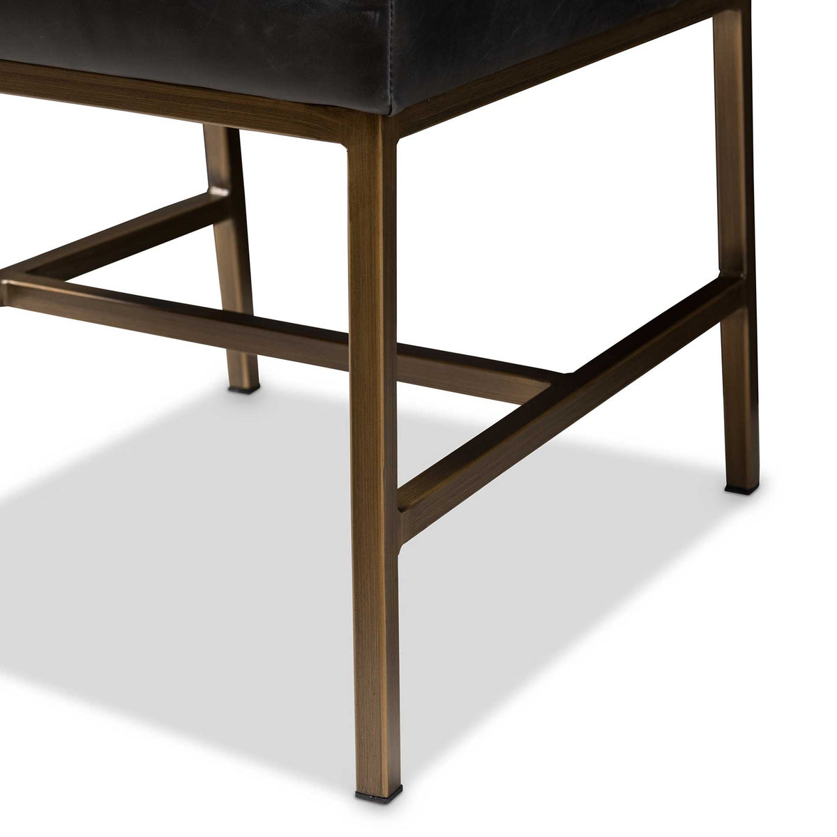 Mabelle Faux Leather Dining Chair Black (Set of 2)