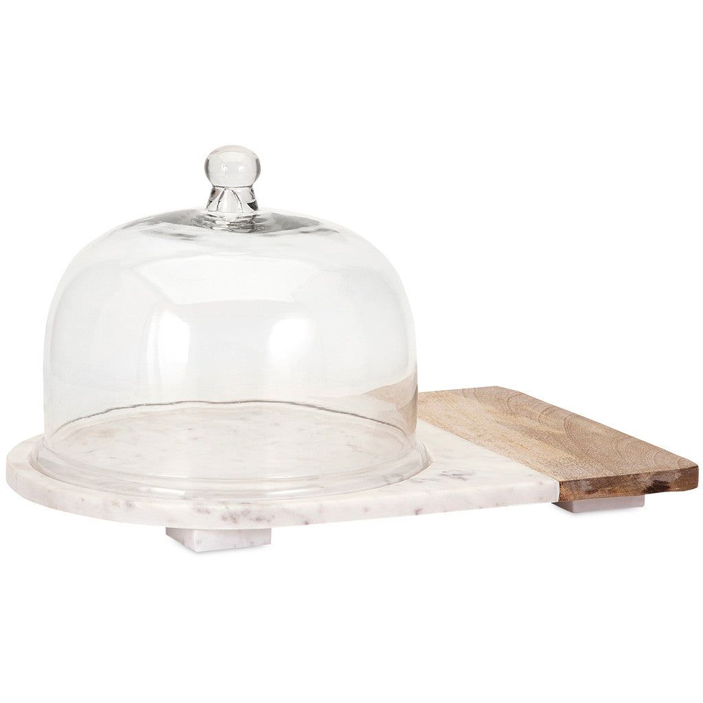 Lake Marble and Wood Cheese Dome