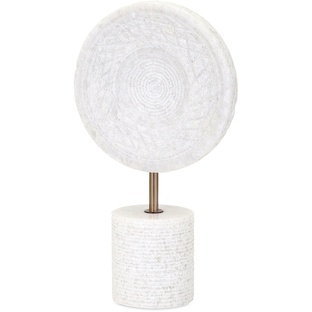 Pailing Small Marble Medallion on Stand