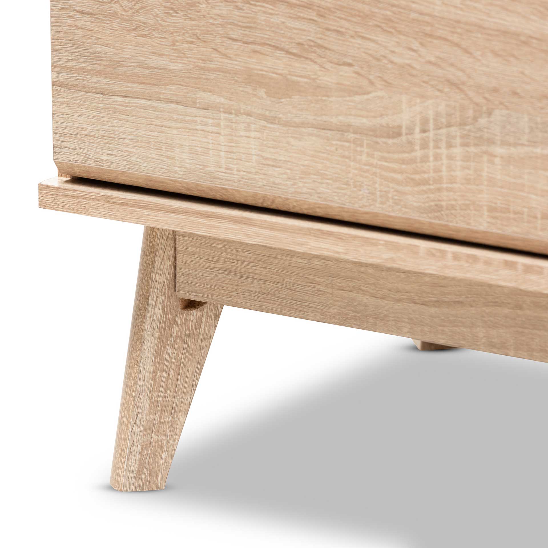 Miabella 6-Drawer Dresser Oak/Dark Gray