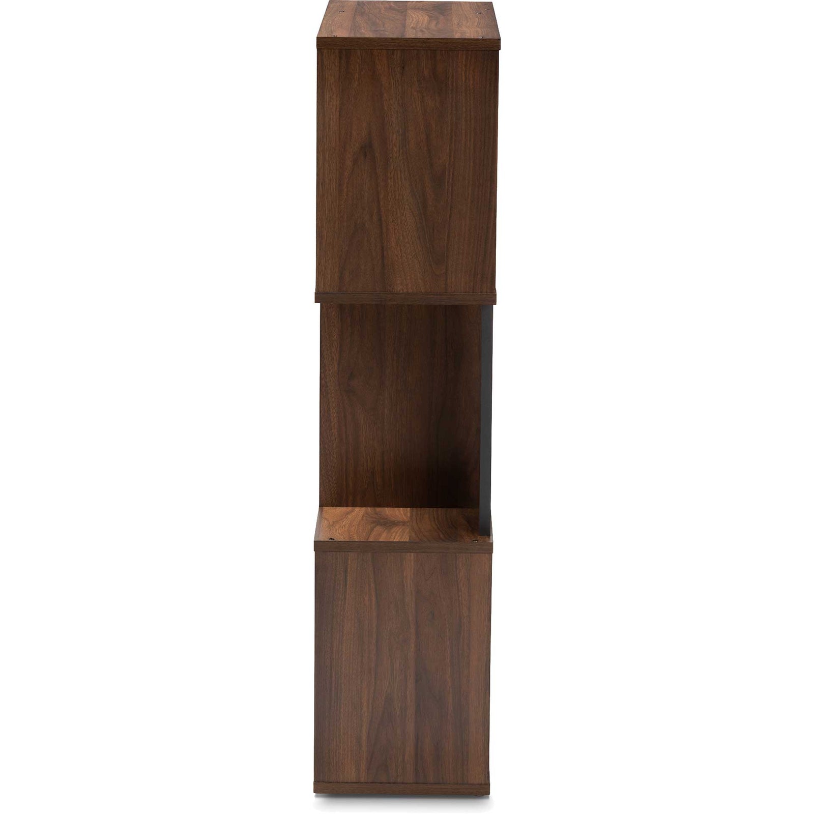 Leala Shelving Unit Walnut/Dark Gray
