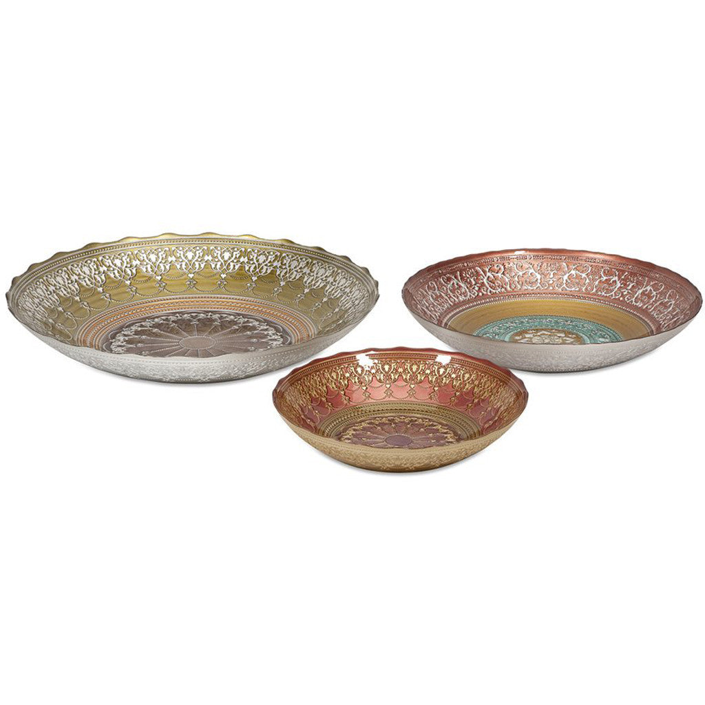 Dixie Glass Bowles (Set of 3)