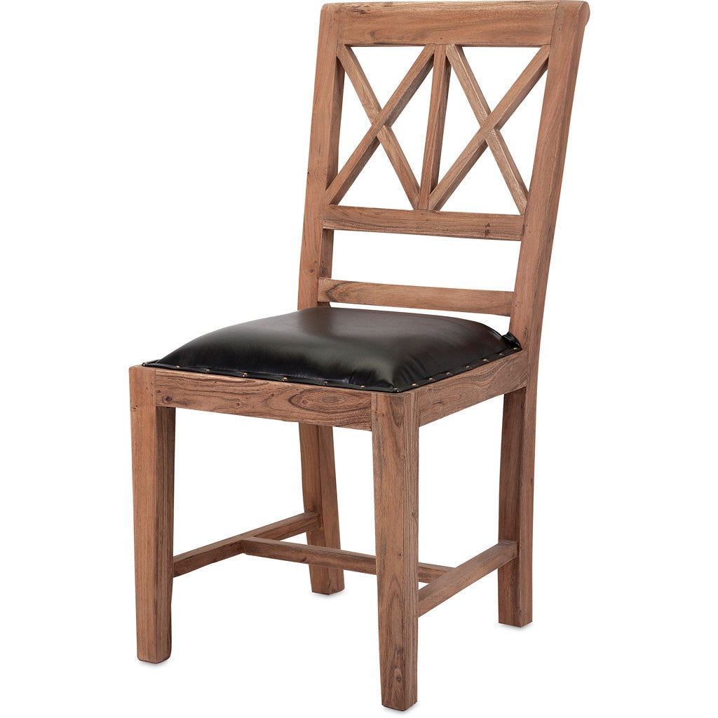 Banner Wood and Leather Dining Chair