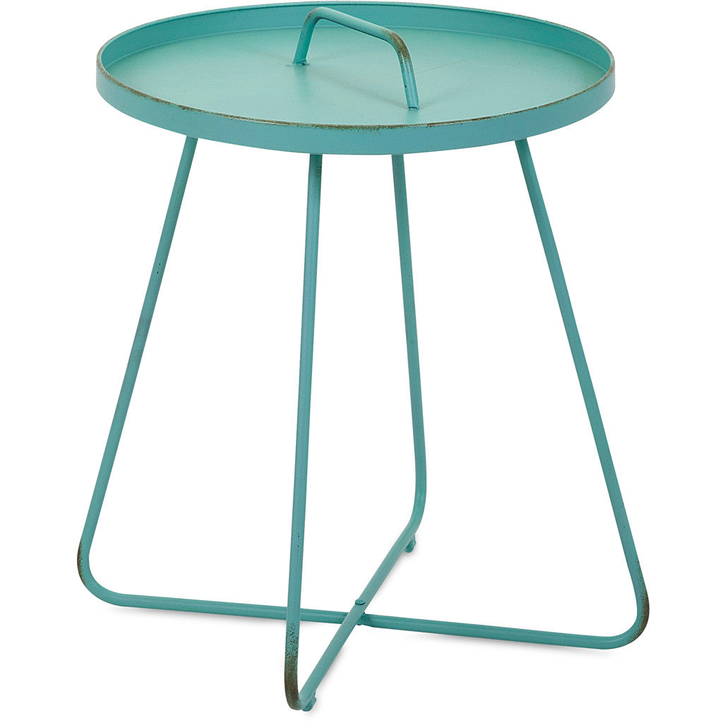 Rainey Teal Handle Table