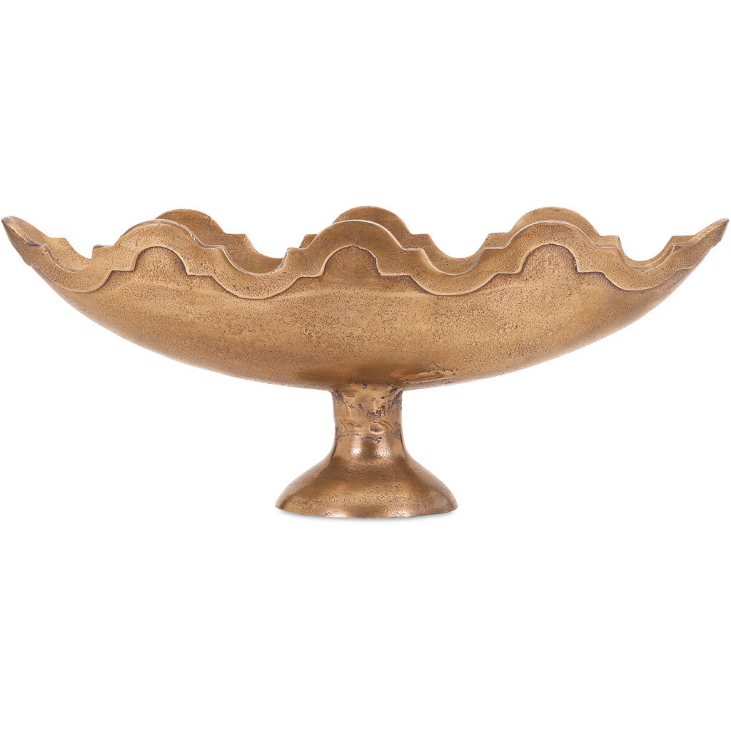 Kamara Oval Aluminum Pedestal Bowl