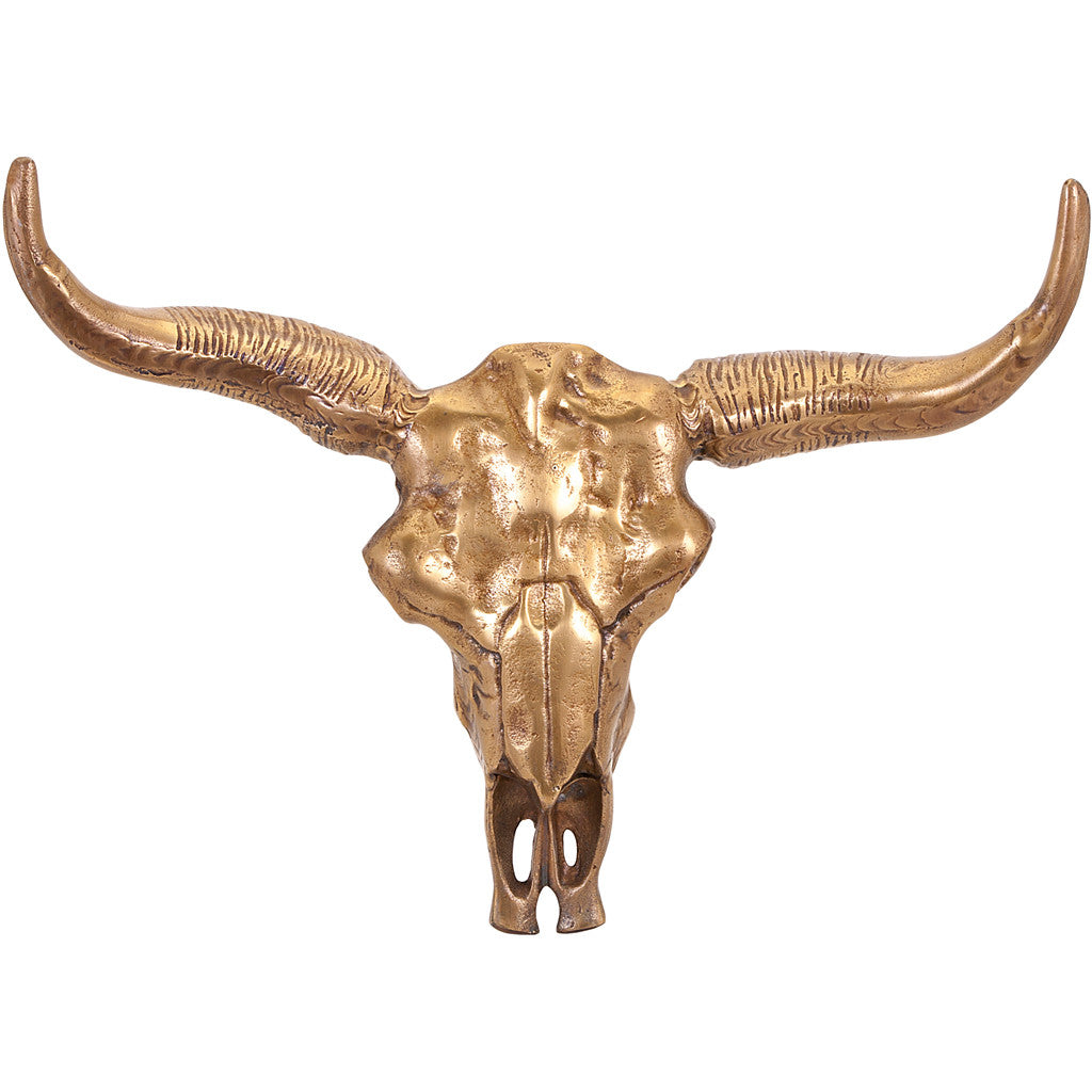 Lacy Aluminum Bull Wall Mount