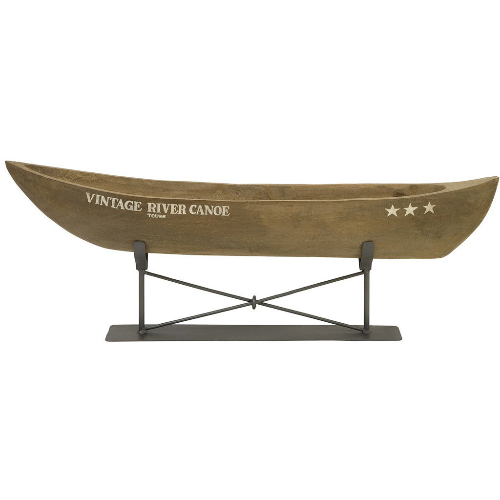Valley River Canoe on Metal Stand