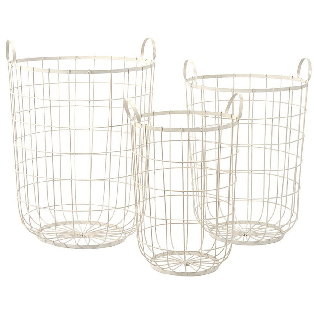 Douglas Wire Storage Baskets (Set of 3)