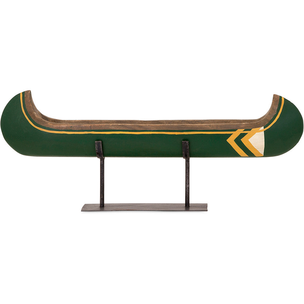 Adams Small Canoe on Metal Stand
