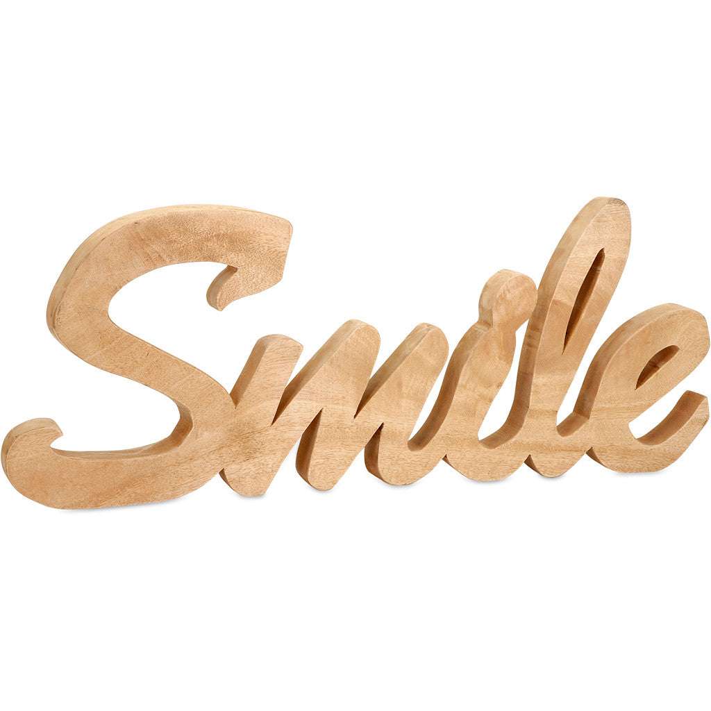Smile Mango Wood Wall Decor