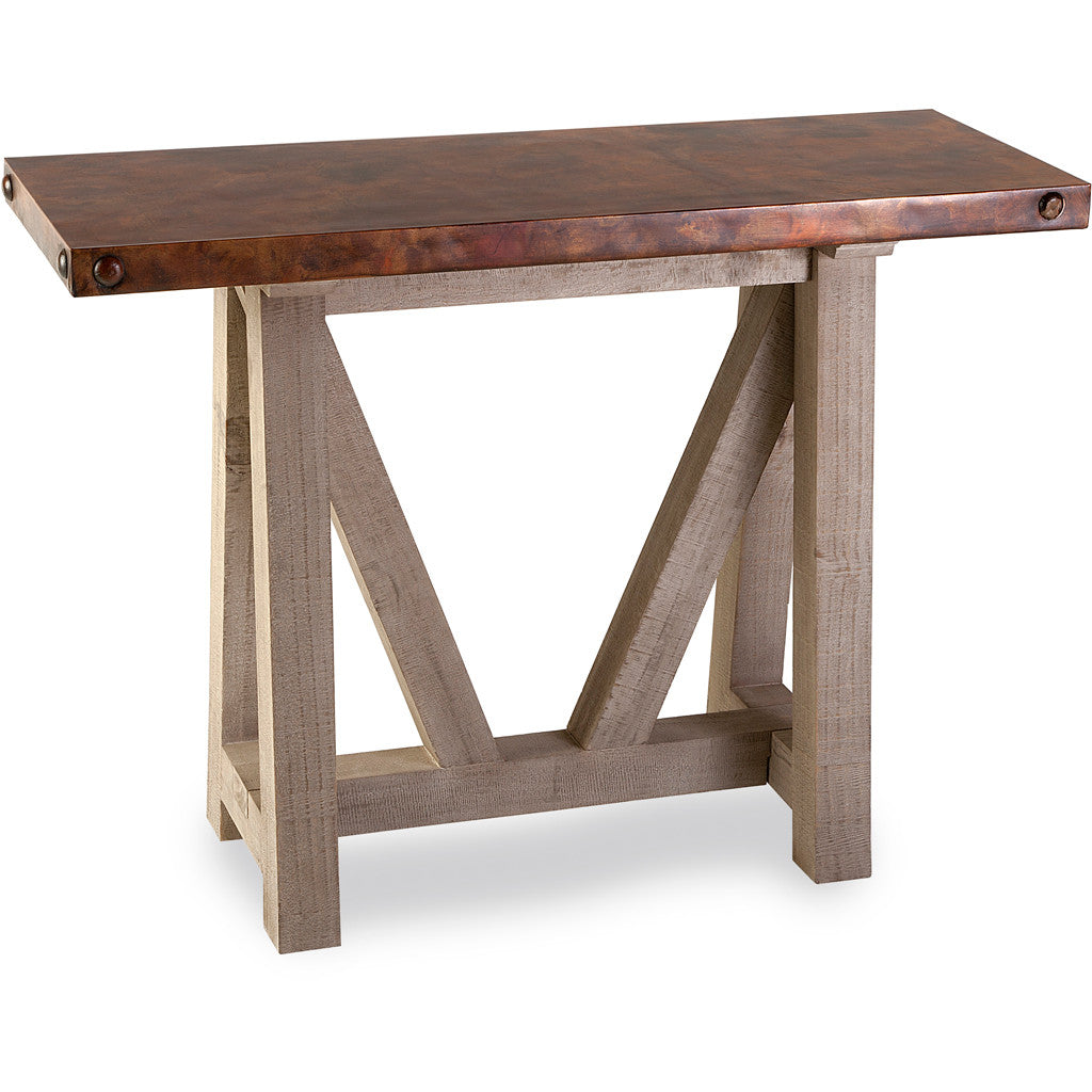 Adamson Copper Top Console Table