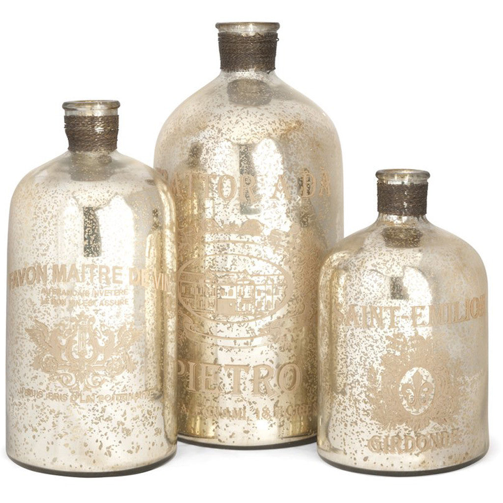 Vanderburgh Mercury Glass Jugs (Set of 3)