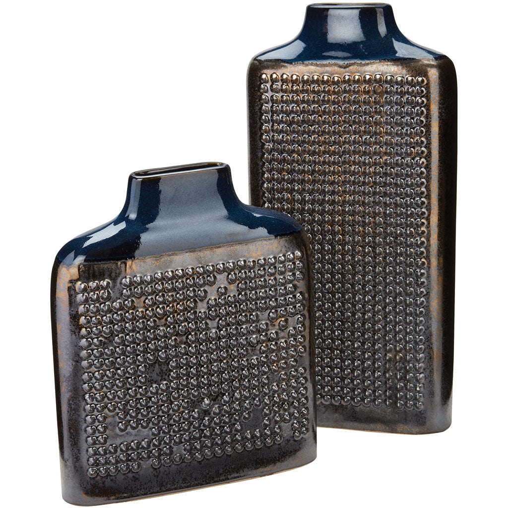 Herrera Dotted Vase Cobalt Blue