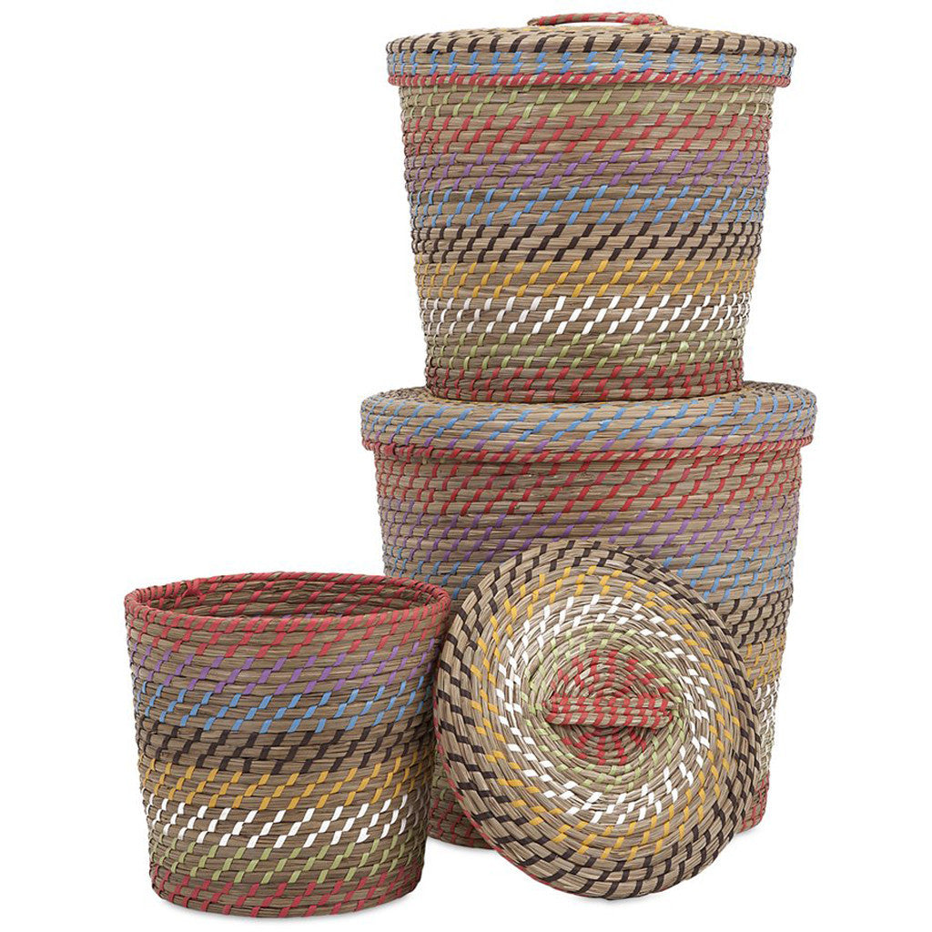 Allamakee Lidded Baskets (Set of 3)