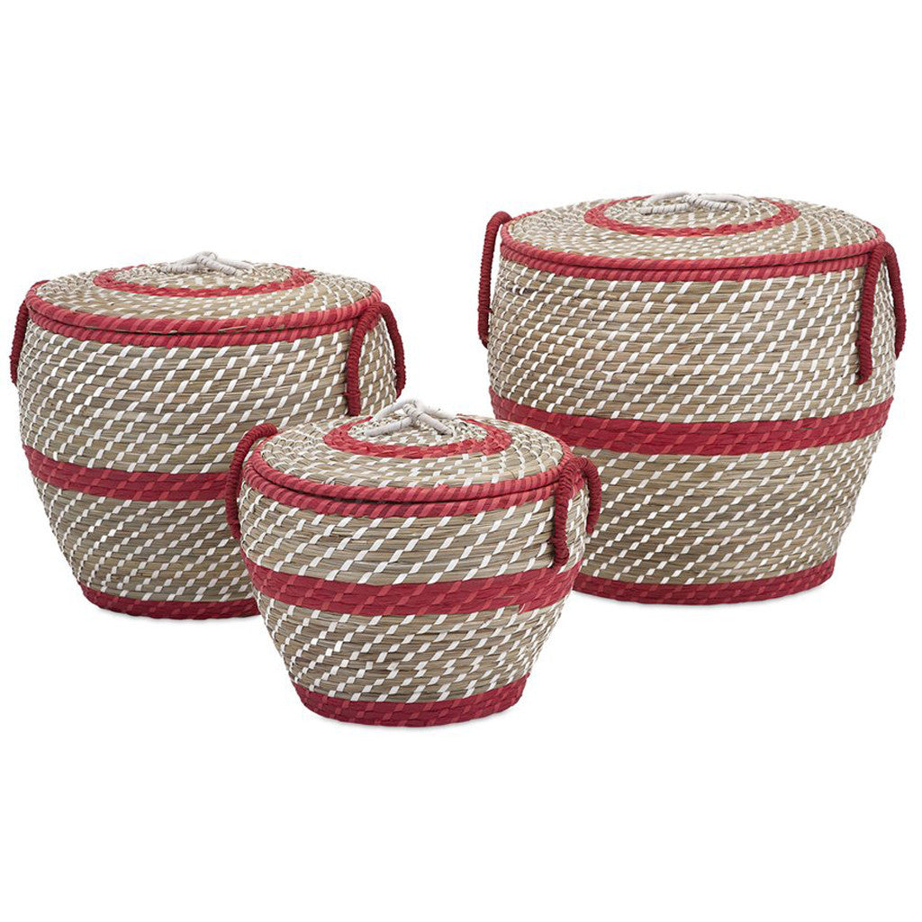 Lake Lidded Baskets (Set of 3)
