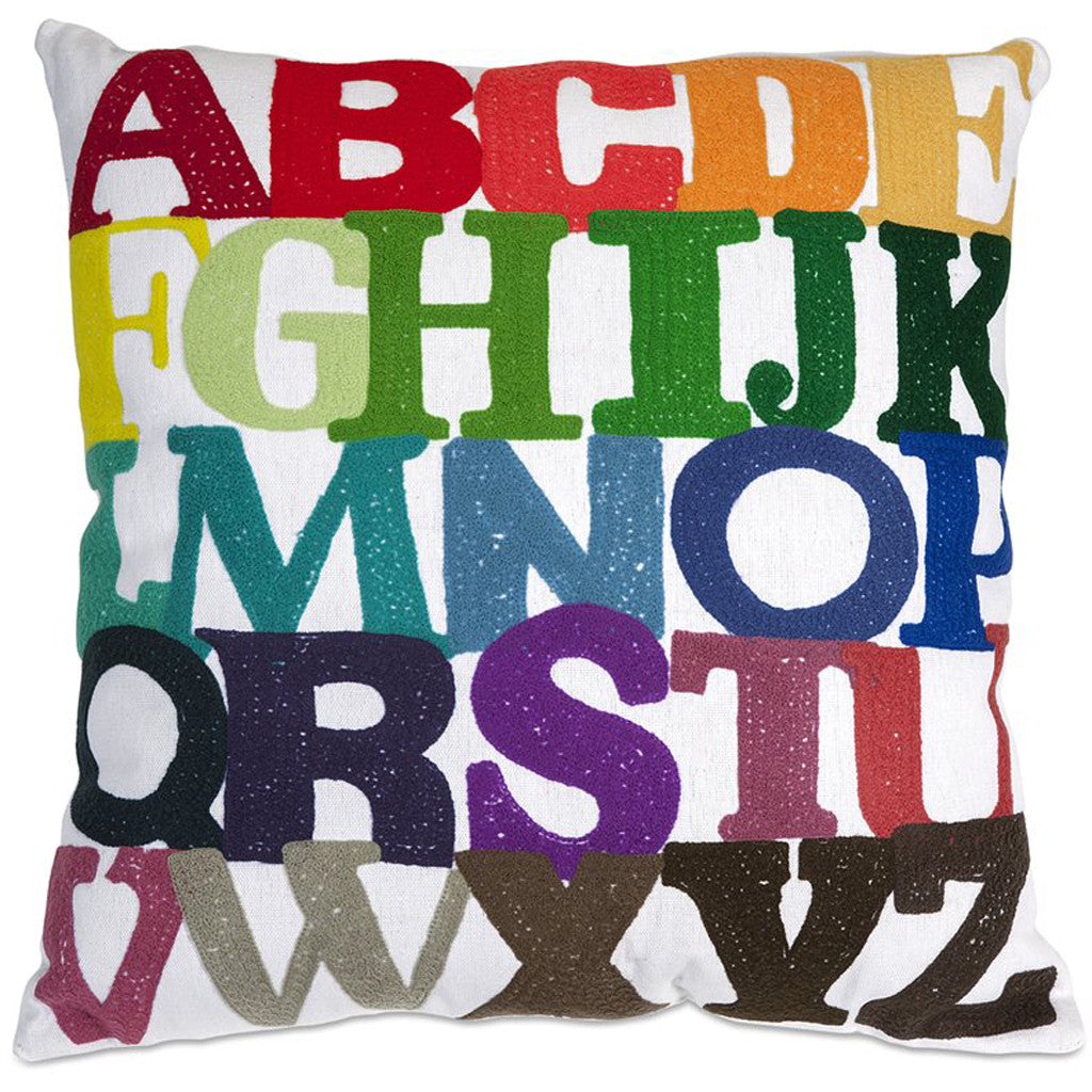 Rainbow ABC Pillow