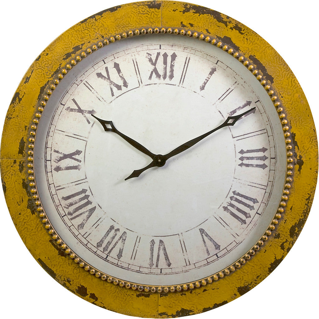 Barlow Yellow Wall Clock