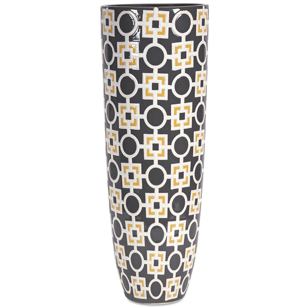 Grant Geometric Pattern Vase