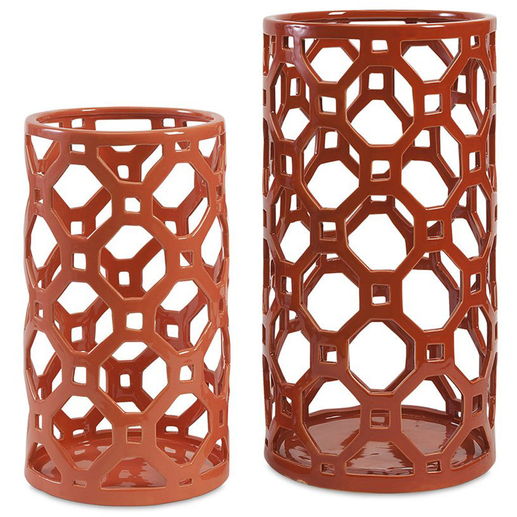 Archuleta Cutwork Ceramic Vase (Set of 2)