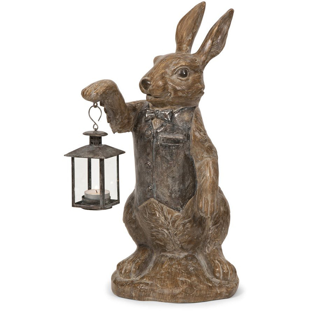 Madera Rabbit Candle Lantern