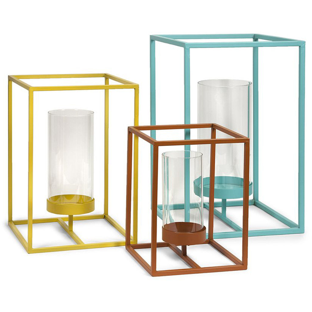 Sharp Metal Candle Lantern (Set of 3)