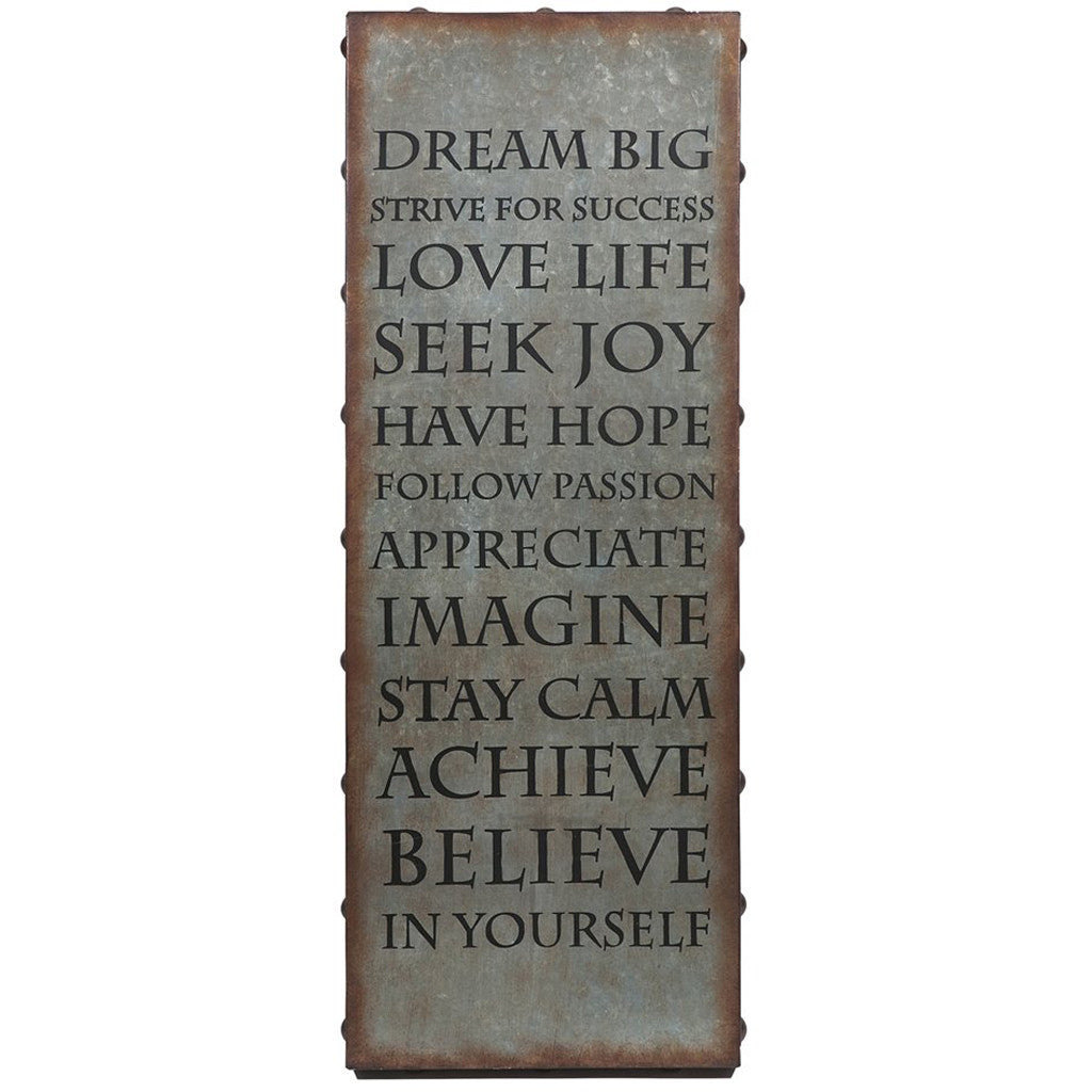 Galvanized Inspirational Wall Art