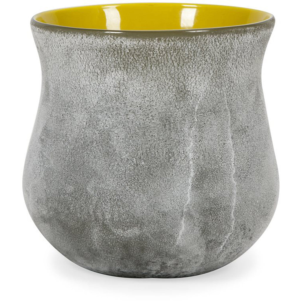 Trinity Short Grey and Yellow Jar