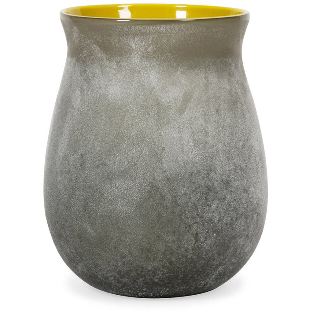 Trinity Tall Grey and Yellow Jar