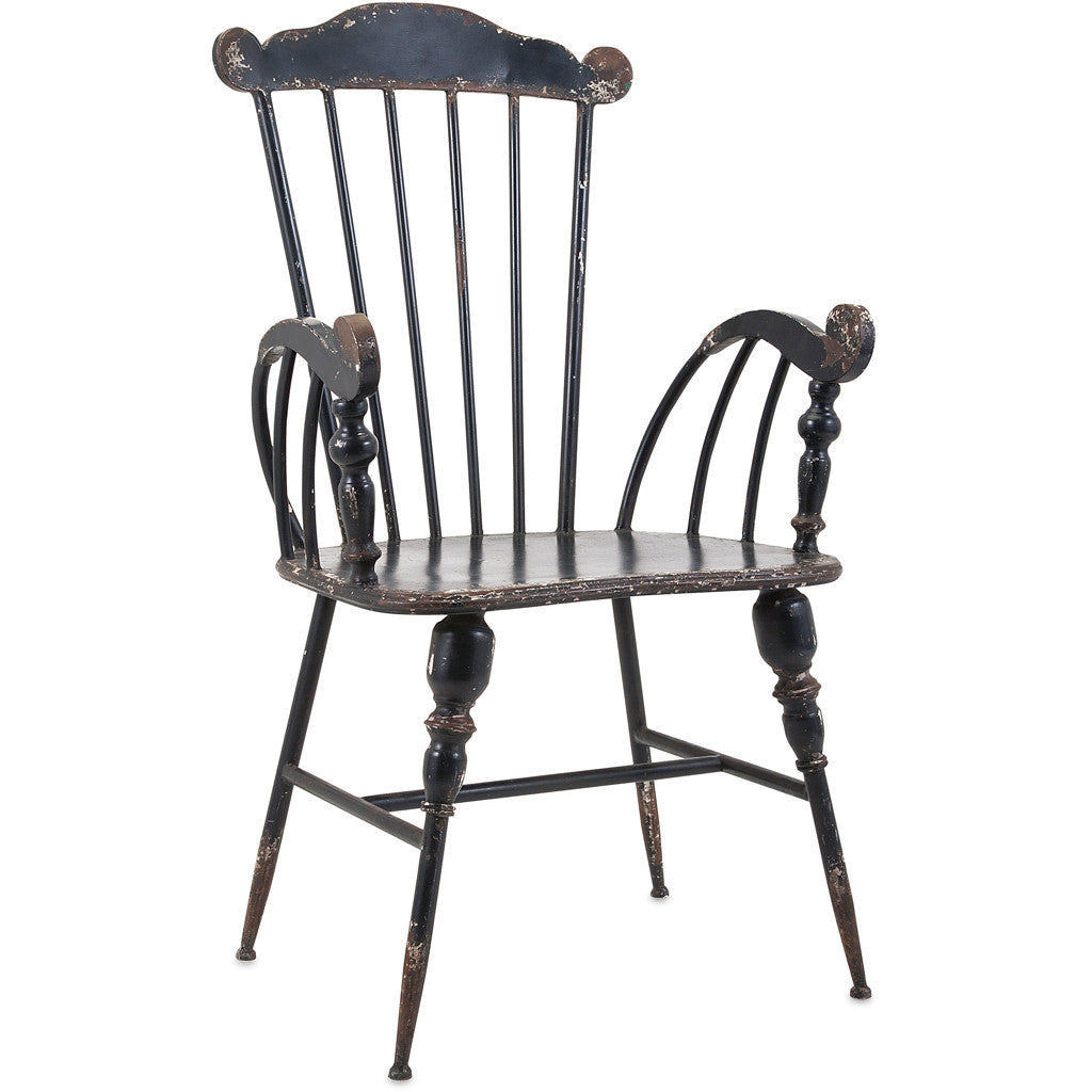 Tailor Black Metal Arm Chair