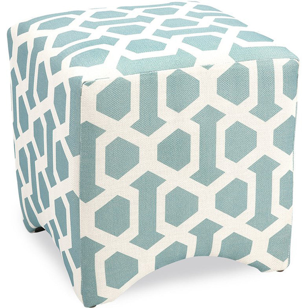 Tuscaloosa Blue Geometric Cube