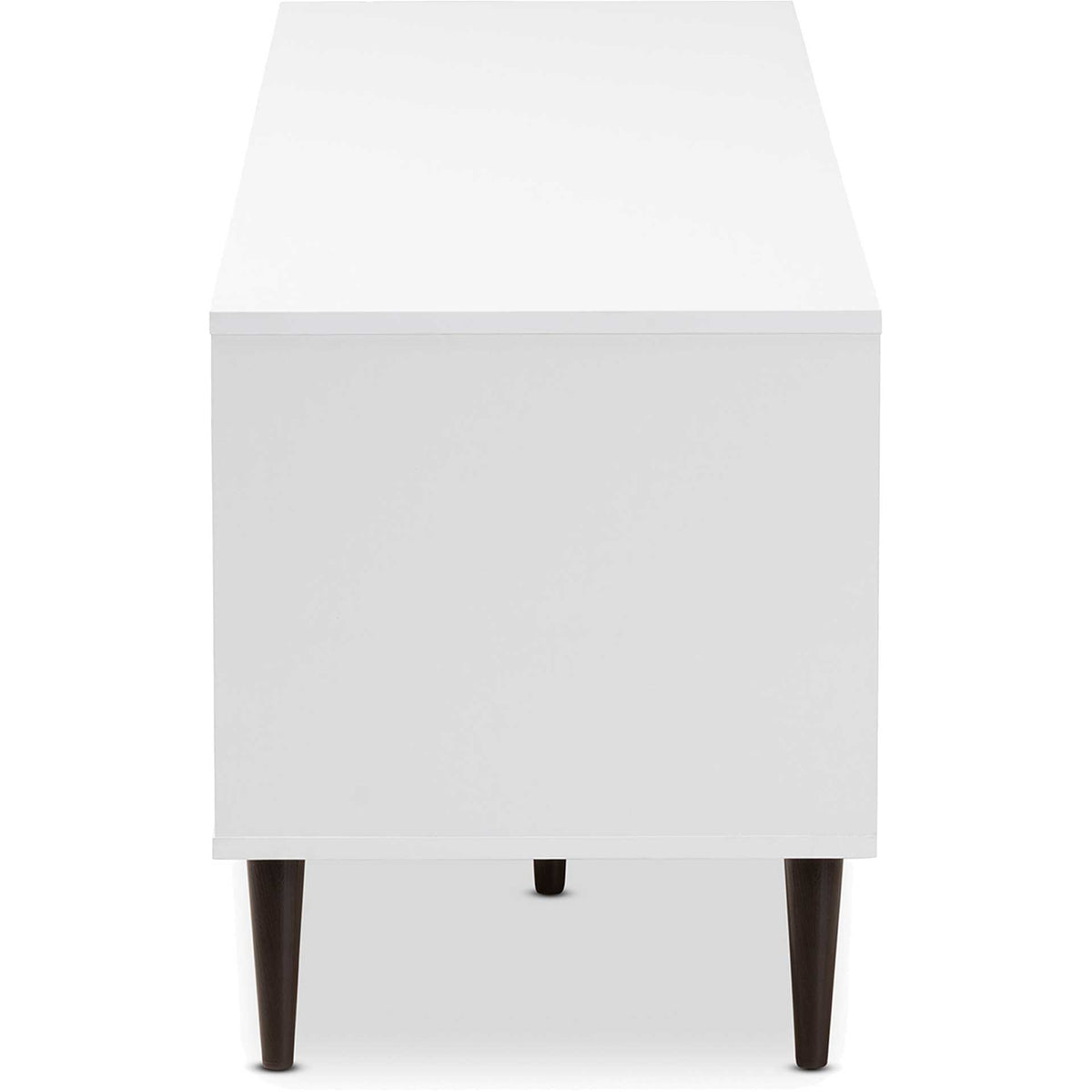 Barbara 6-Shelf TV Stand White/Oak