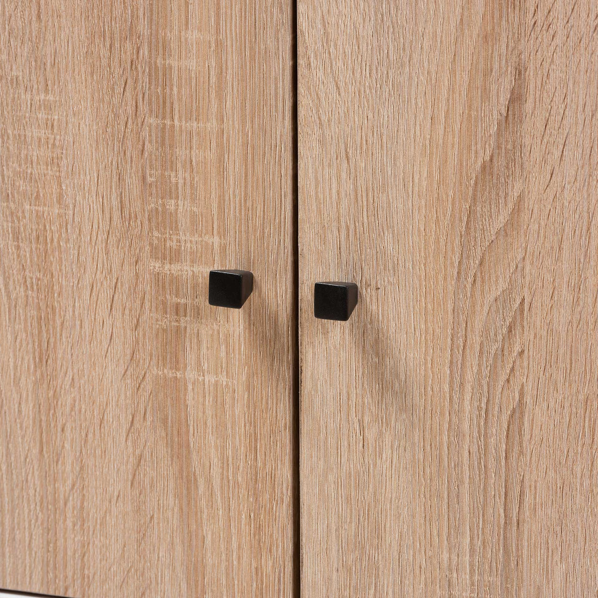 Barbara 6-Shelf TV Stand White/Oak