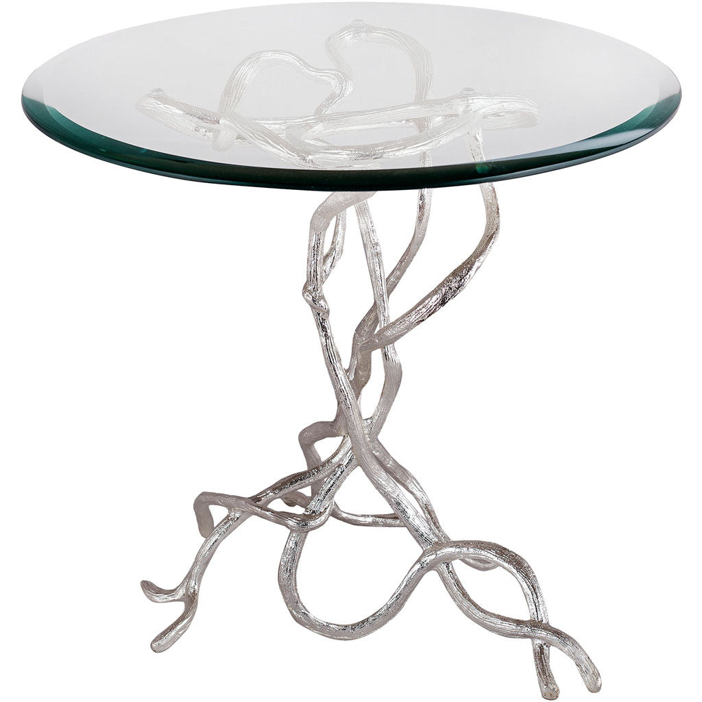 Sequoia Vines Side Table Silver