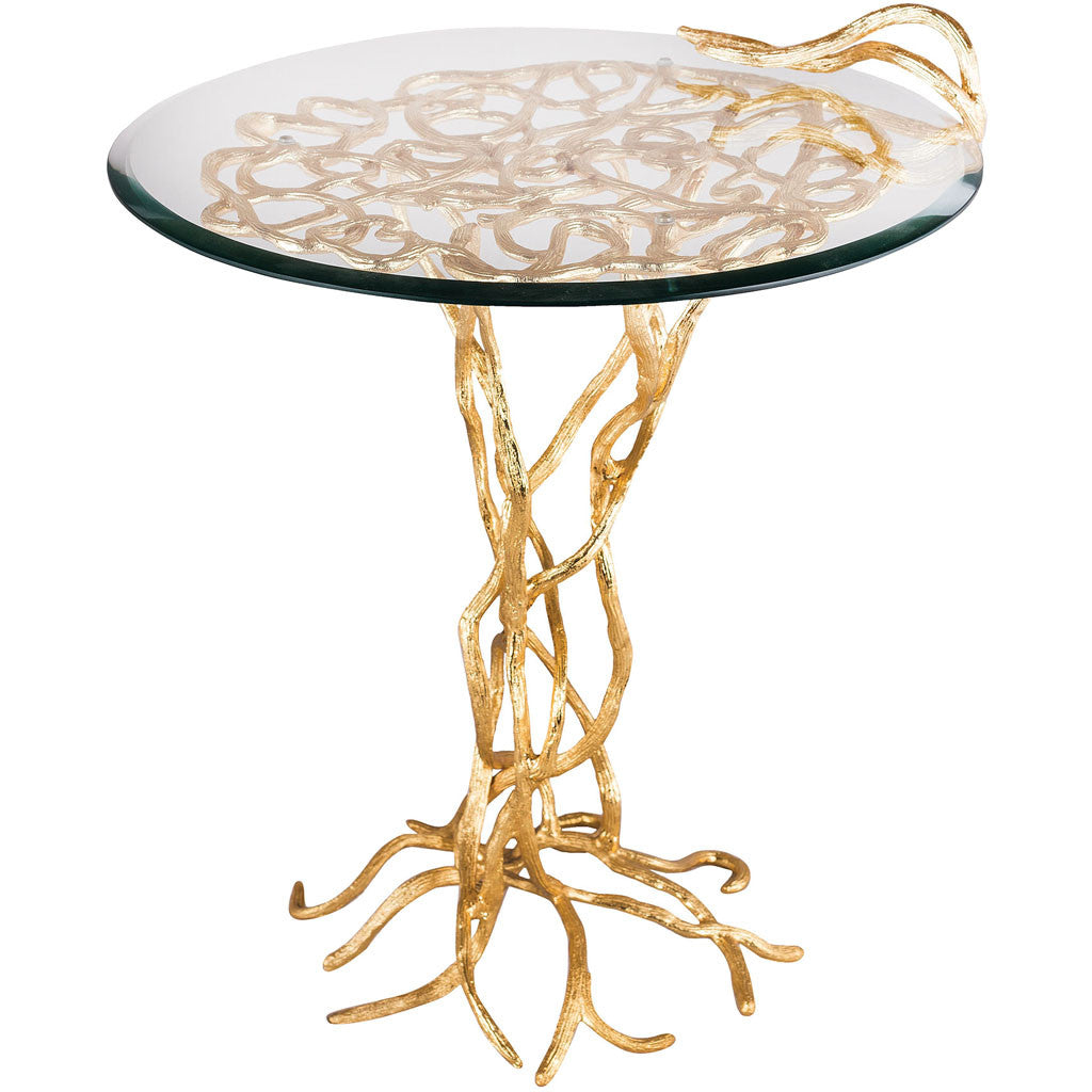 Sequoia Vines Side Table Gold