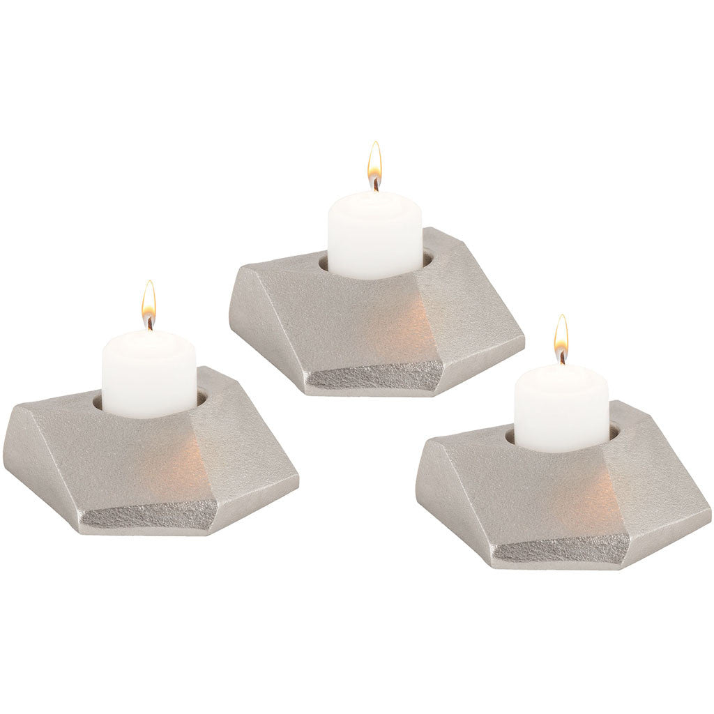 Trian Tea-Light Holders (Set of 3)