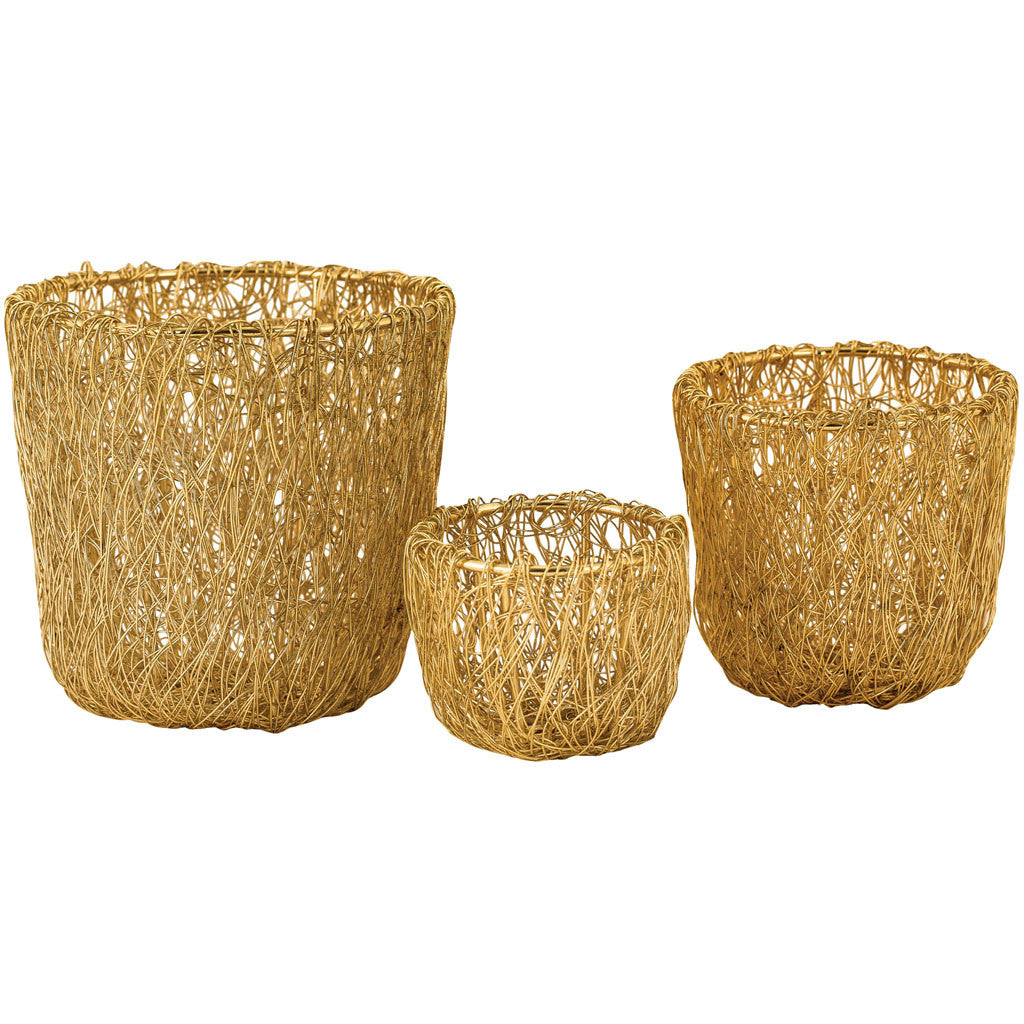 Topeka Free Woven Wire Bowl (Set of 3)