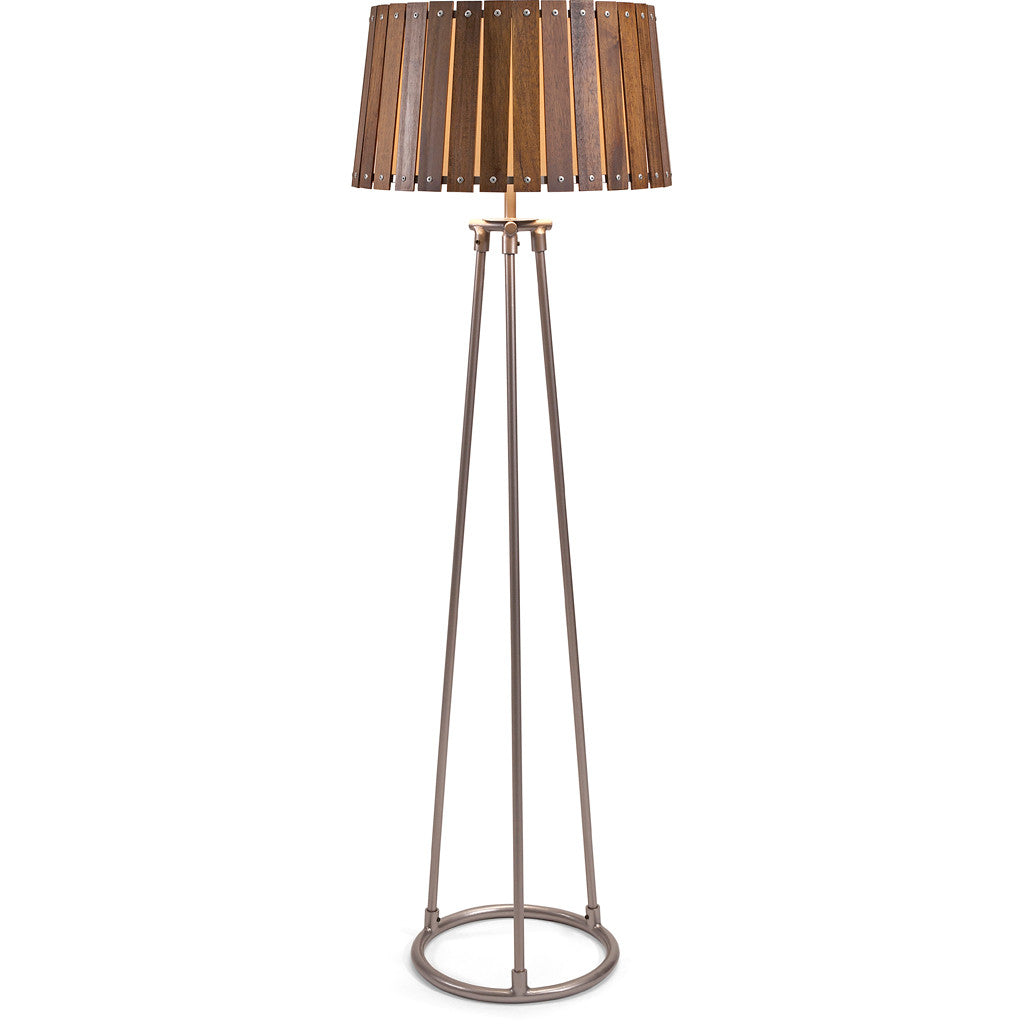 Acacia Wood Shade Floor Lamp