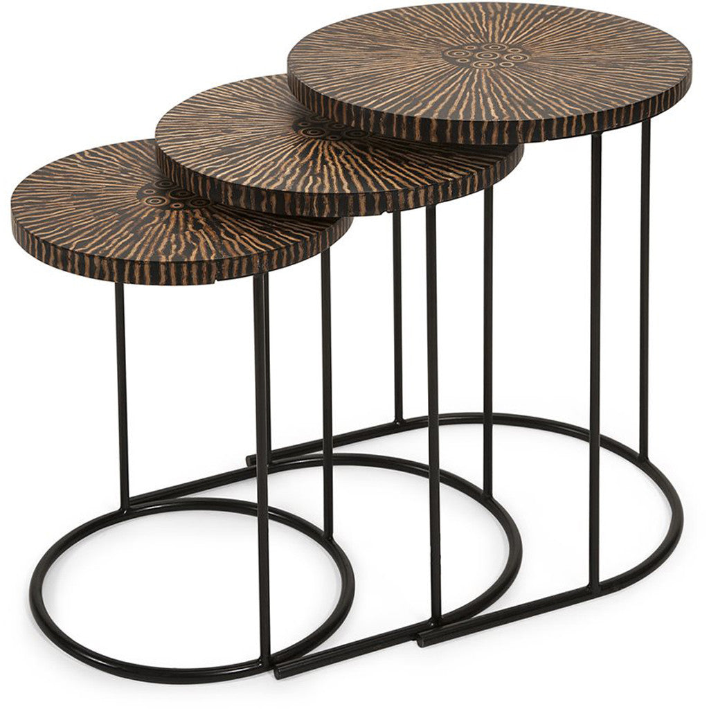 Hale 3-Piece Coco Shell Tables