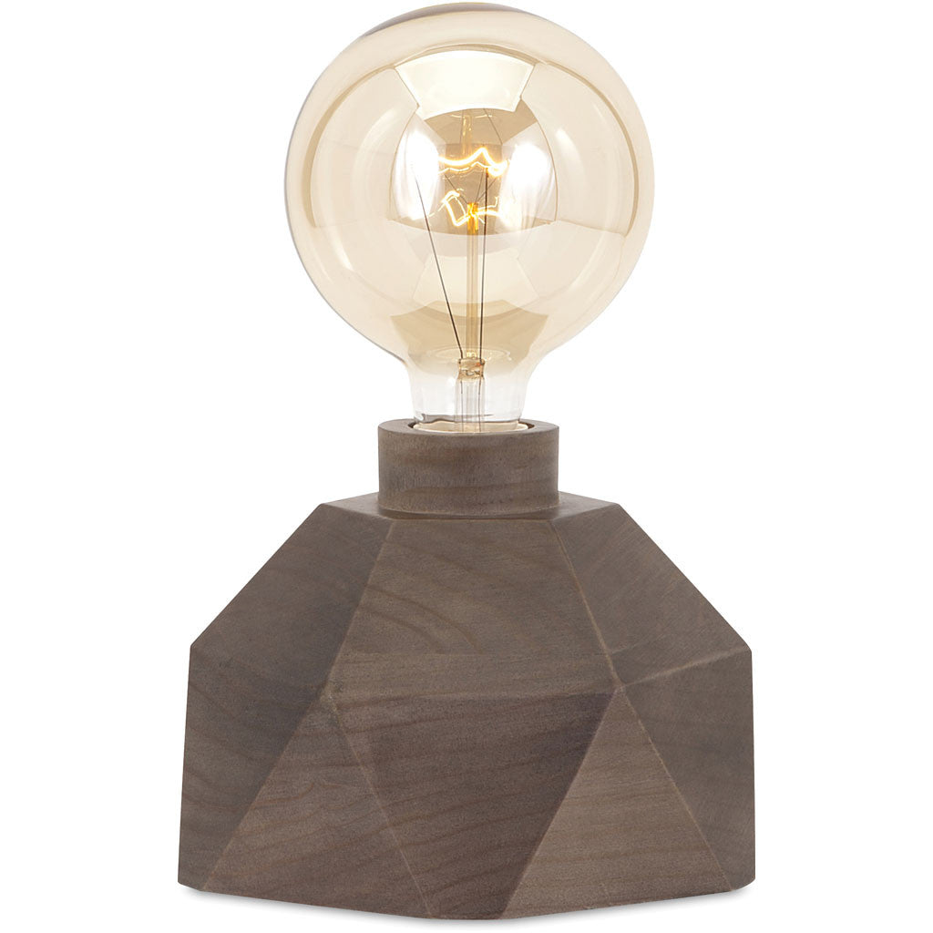 Velika Wood Table Lamp with Edison Bulb