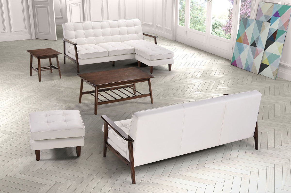 Sonoma Flat Flex Sectional White