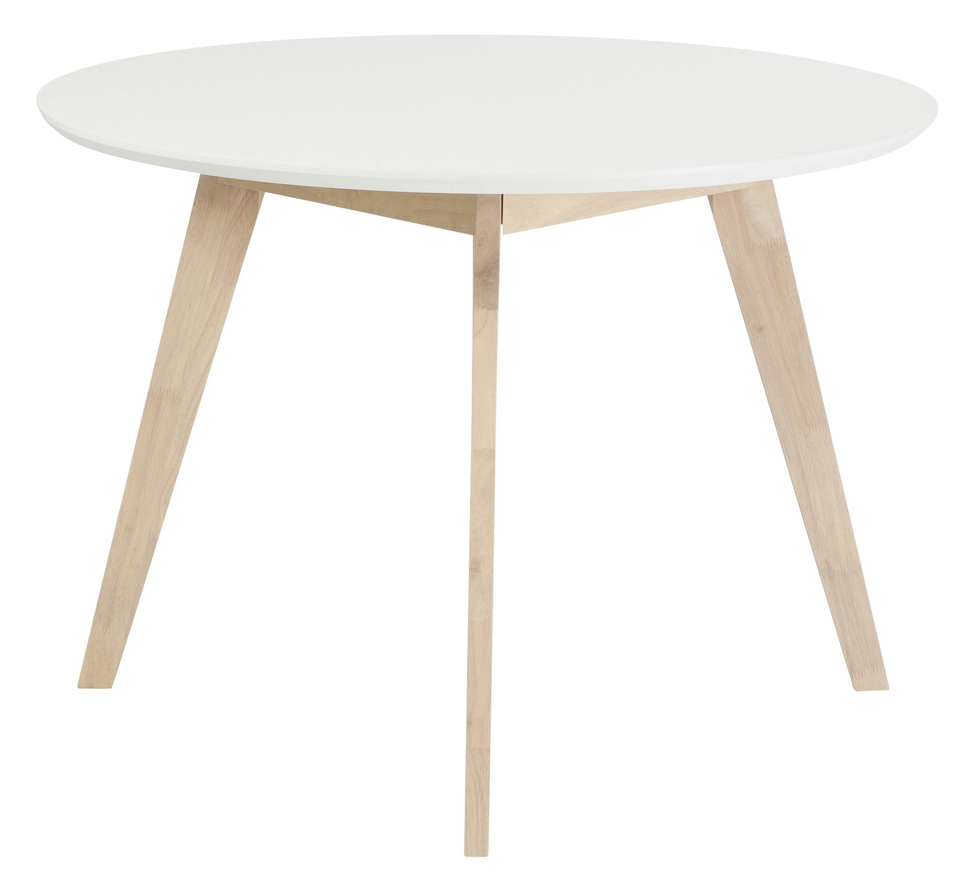 Montague Round Dining Table White/Nat